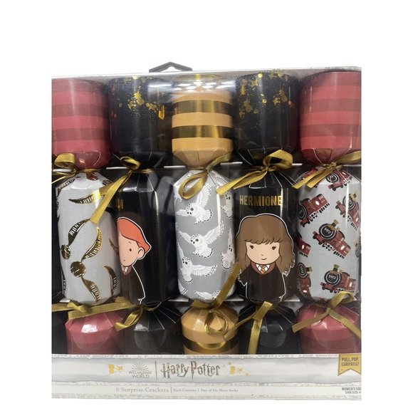 Harry Potter Crackers Women’s Socks Size 4-10 - 6 Pairs Of Socks New - Picture 8 of 12